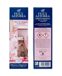Аромадиффузор Felce Azzurra тальк и цветок вишни 200 мл