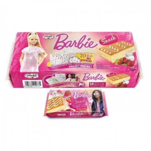 Бисквитное пирожное Freddi Barbie клубника-йогурт 250г Бисквитное пирожное Freddi Barbie клубника-йогурт 250г