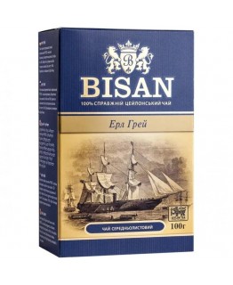 Чай черный листовой Bisan Эрл Грей 100 г Чай черный листовой Bisan Эрл Грей 100 г