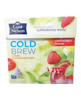 Чай холодный Lord Nelson со вкусом клубничного мохито 37,5г Чай холодный Lord Nelson со вкусом клубничного мохито 37,5г