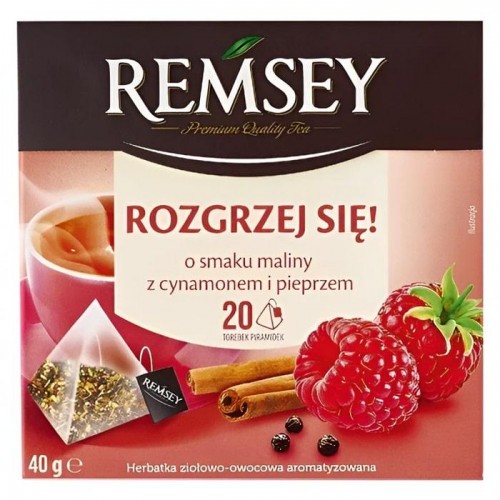 Чай Remsey малина с корицей и перцем 20 пакетиков Чай Remsey малина с корицей и перцем 20 пакетиков