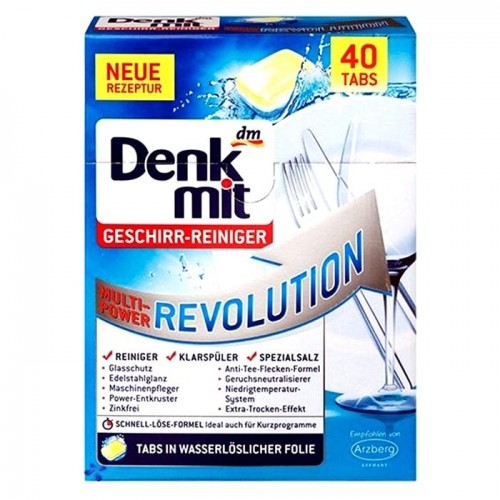 Denk Mit revolution таблетки для посудомоечной машины 40 таблеток Denk Mit revolution таблетки для посудомоечной машины 40 таблеток