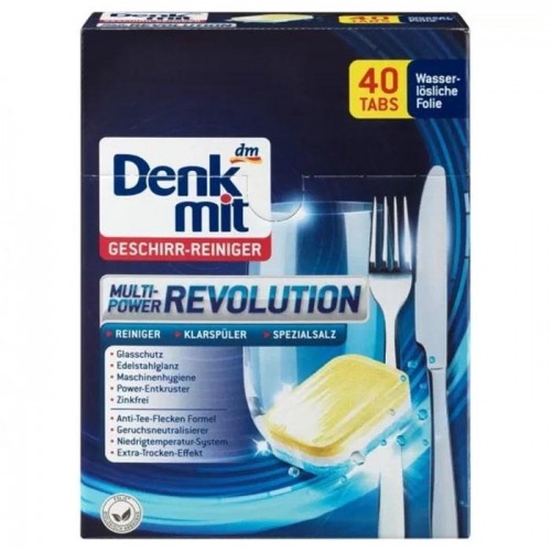 Denkmit Revolution таблетки для посудомоечной машины 40 таблеток Denkmit Revolution таблетки для посудомоечной машины 40 таблеток