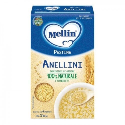 Детские макароны Anellini Mellin 320 г Детские макароны Anellini Mellin 320 г