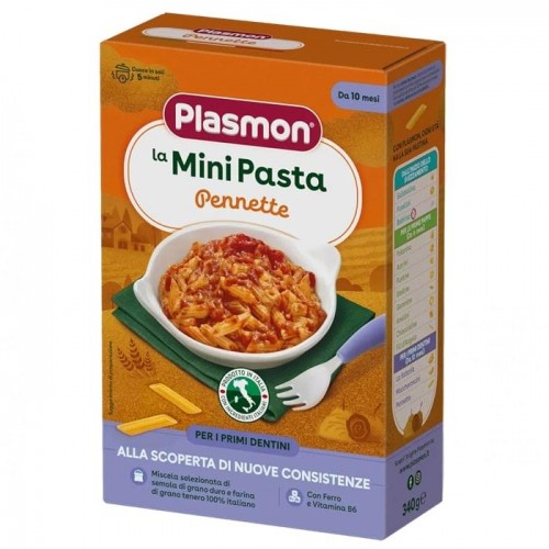 Детские макароны Plasmon La Pastina Pennette от 10 месяцев 340г Детские макароны Plasmon La Pastina Pennette от 10 месяцев 340г