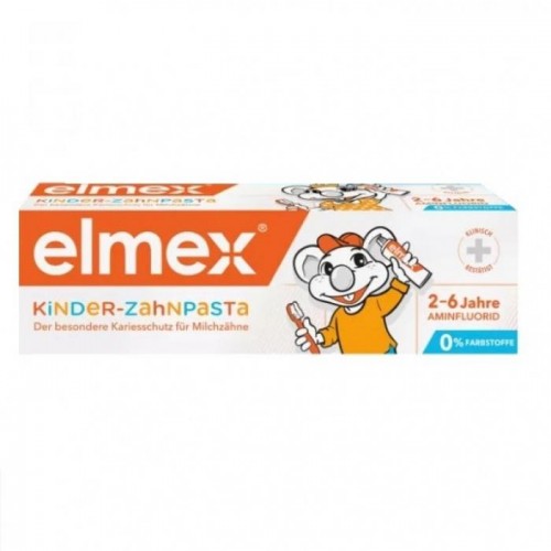 Детская зубная паста Elmex от 2 до 6 лет 125 мл Детская зубная паста Elmex от 2 до 6 лет 125 мл