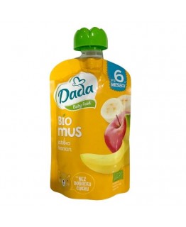 Детское пюре Dada яблоко банан без сахара 100г