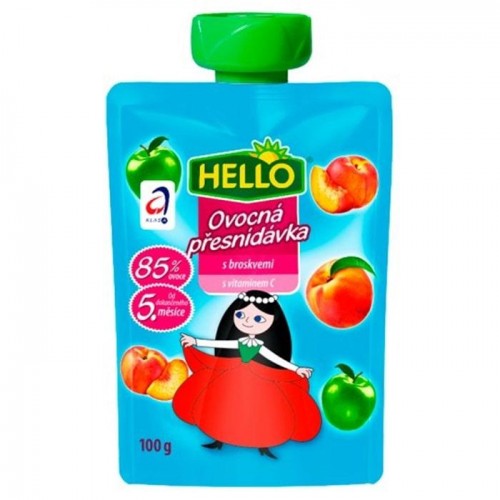 Детское пюре Hello персик 100г Детское пюре Hello персик 100г
