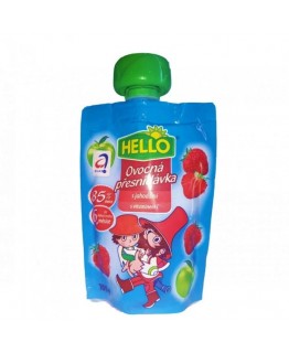 Детское пюре Hello клубника 100г Детское пюре Hello клубника 100г