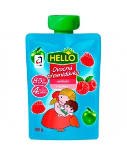 Детское пюре Hello яблоко и малина 100г Детское пюре Hello яблоко и малина 100г