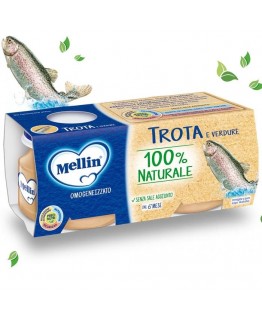 Детское пюре Mellin форель от 6 мес 80г Детское пюре Mellin форель от 6 мес 80г
