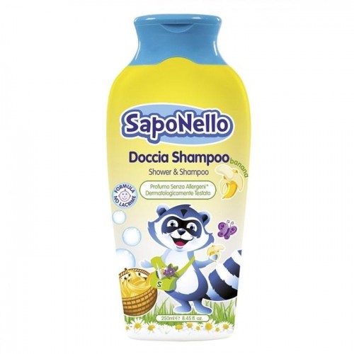 Дитячий шампунь-гель SapoNello banana 250мл Дитячий шампунь-гель SapoNello banana 250мл