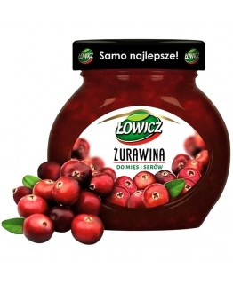 Джем Lowicz из клюквы к мясу и сырам 230г Джем Lowicz из клюквы к мясу и сырам 230г
