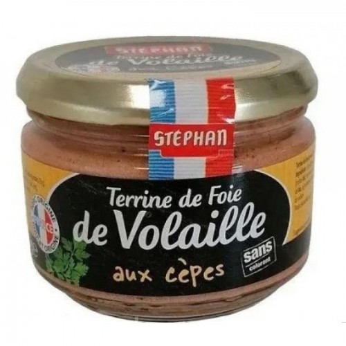Французский паштет Terrine de Volaille куриный с белыми грибами 180г Французский паштет Terrine de Volaille куриный с белыми грибами 180г
