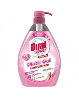 Концентрированный гель для мытья посуды Dual Power Delicato Mani 1л Концентрированный гель для мытья посуды Dual Power Delicato Mani 1л