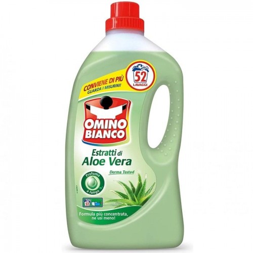 Гель для прання Omino Bianco Estratti di aloe vera 2,6 л Гель для прання Omino Bianco Estratti di aloe vera 2,6 л
