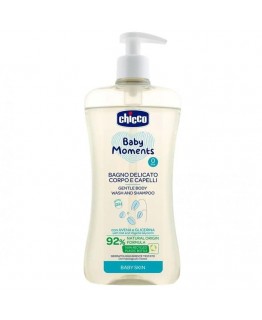 Гель-шампунь Chicco Baby Moments с экстрактом овса 500 мл