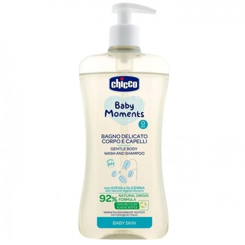 Гель-шампунь Chicco Baby Moments із екстрактом вівса 500 мл Гель-шампунь Chicco Baby Moments із екстрактом вівса 500 мл