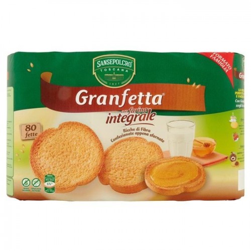 Гренки Sansepolcro Granfetta Integrale 600г Гренки Sansepolcro Granfetta Integrale 600г