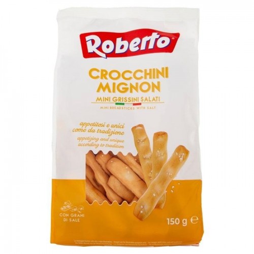 Хлебные палочки соленые Roberto 150 г Хлебные палочки соленые Roberto 150 г