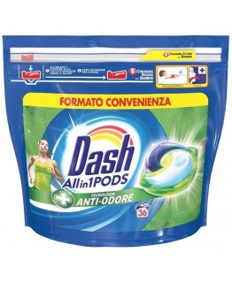 Капсулы для стирки Dash Anti-odore 36 шт