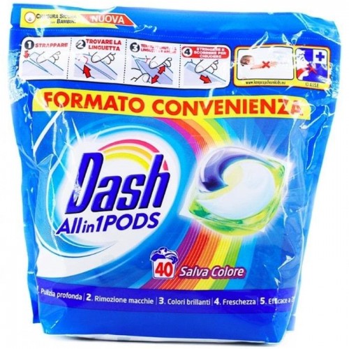 Капсулы для стирки Dash Salva colore 40 шт