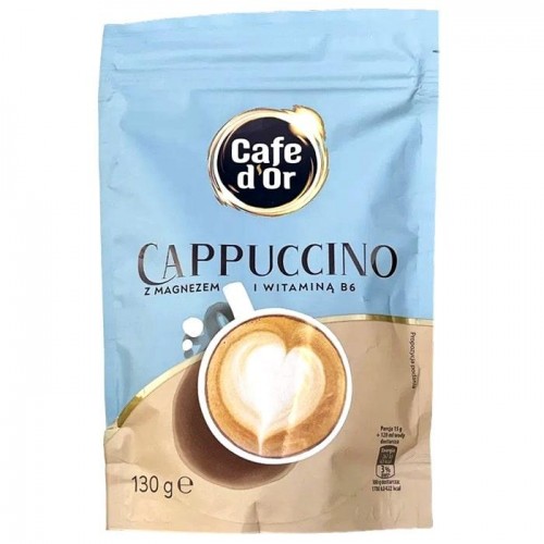 Капучино Cafe d'Or с магнием и витамином B6 130 г Капучино Cafe d'Or с магнием и витамином B6 130 г