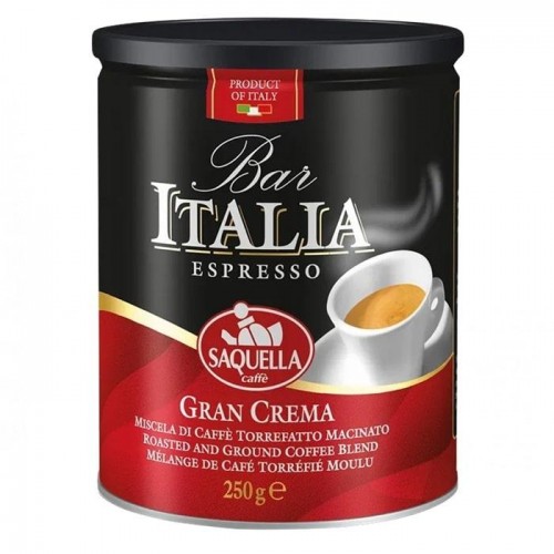 Кава мелена Saquella Bar Italia Gran Crema 250г Кава мелена Saquella Bar Italia Gran Crema 250г