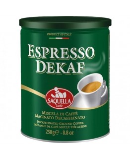 Кофе молотый Saquella espresso dekaf 250 г