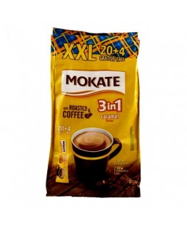 Кофейный напиток Mokate 3в1 карамель 24*17г 408г