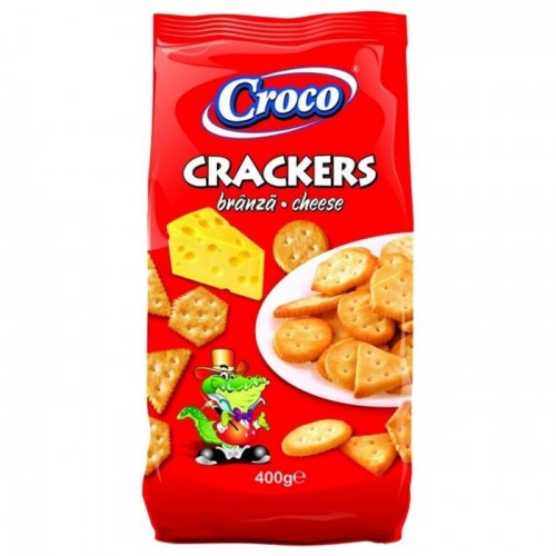 Крекер Croco crackers со вкусом сыра 400 г Крекер Croco crackers со вкусом сыра 400 г