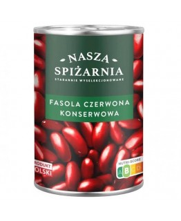 Фасоль красная Nasza spizarnia 400г Фасоль красная Nasza spizarnia 400г