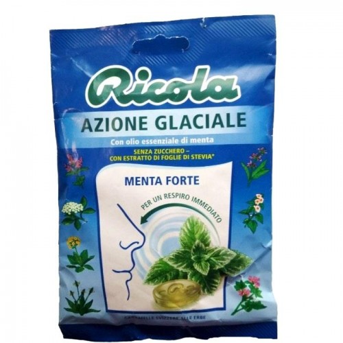 Леденцы Ricola с эфирным маслом мяты без сахара 70г Леденцы Ricola с эфирным маслом мяты без сахара 70г