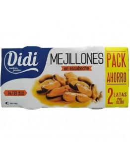 Мидии Didi mejillones в собственном соку 120мл
