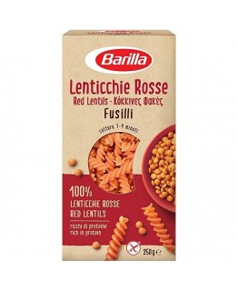 Макароны Barilla Fusilli из красной чечевицы без глютена 250г