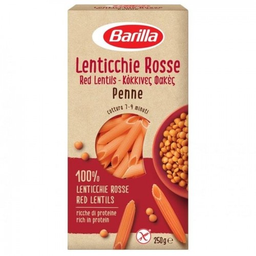 Макароны Barilla Penne из красной чечевицы без глютена 250г Макароны Barilla Penne из красной чечевицы без глютена 250г