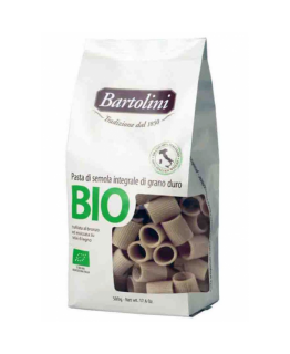 Макароны Bartolini organic Bio Mezze Maniche из темных сортов пшеницы 500г