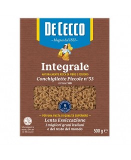 Макароны De Cecco Integrale conchigliette piccole n53 500г