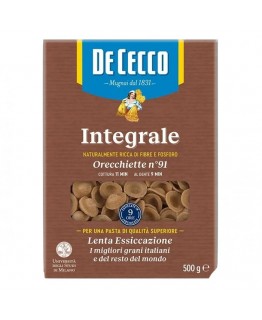 Макароны De Cecco Integrale Orecchiette 500г