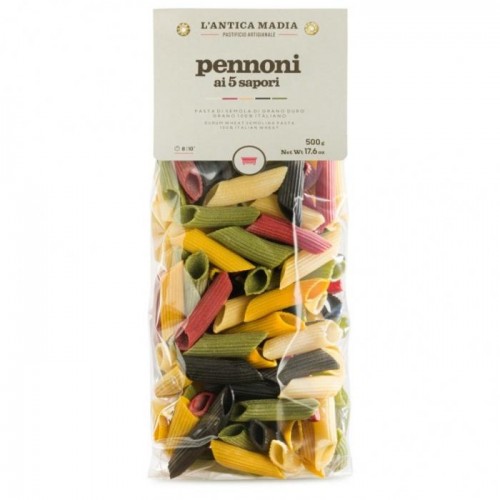 Макароны pennoni ai 5 sapori L'antica Madia 500г Макароны pennoni ai 5 sapori L'antica Madia 500г