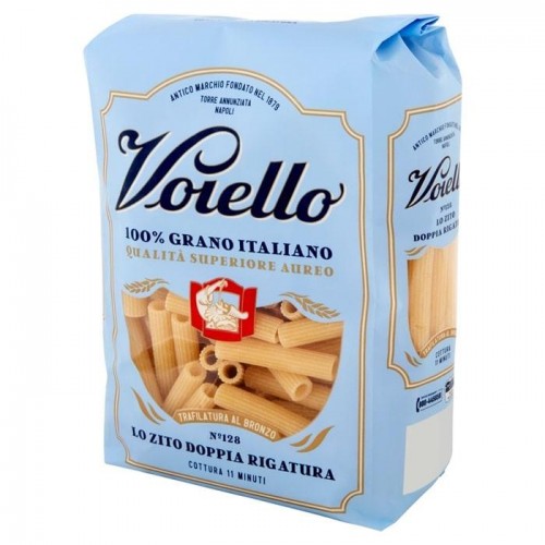 Макароны Voiello Lo zito doppia rigatura №128 500г Макароны Voiello Lo zito doppia rigatura №128 500г