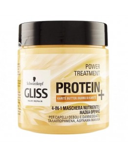 Маска для волос Schwarzkopf Gliss 4-в-1 с протеином и маслом ши 400мл Маска для волос Schwarzkopf Gliss 4-в-1 с протеином и маслом ши 400мл