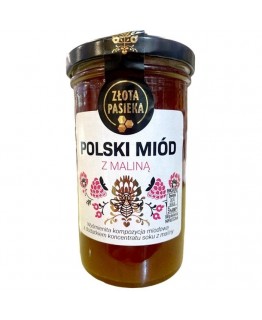 Мед Polski miod с малиной 350 г