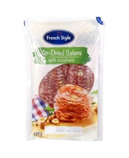 Нарезка салями French Style с лесным орехом 120г Нарезка салями French Style с лесным орехом 120г
