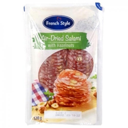 Нарезка салями French Style с лесным орехом 120г Нарезка салями French Style с лесным орехом 120г