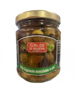 Оливки Delizie di Riviera без косточек в подсолнечном масле 195 г