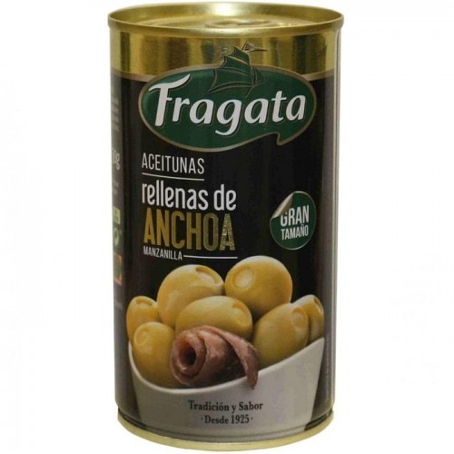 Оливки Fragata зеленые с анчоусами 300 г Оливки Fragata зеленые с анчоусами 300 г