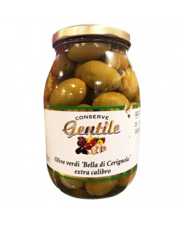 Оливки Gentile зеленые большие 900г Оливки Gentile зеленые большие 900г