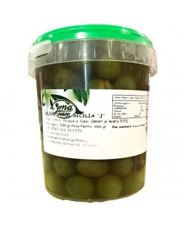 Оливки зеленые Yma sicilia с косточкой в ведре 900г