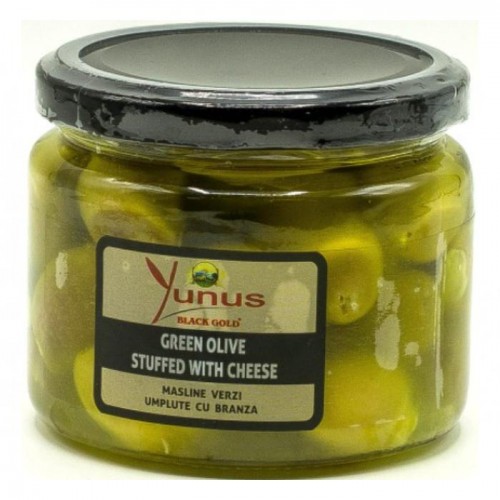 Оливки Yunus фаршировані сиром 290г Оливки Yunus фаршировані сиром 290г